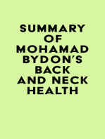 Summary of Mohamad Bydon's Back and Neck Health