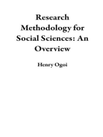 Research Methodology for Social Sciences: An Overview