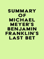 Summary of Michael Meyer's Benjamin Franklin's Last Bet