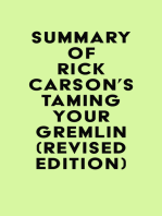 Summary of Rick Carson's Taming Your Gremlin (Revised Edition)