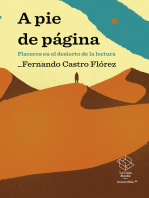 A pie de página: Placeres en el desierto de la lectura