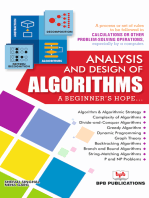 Analysis and Design of Algorithms: A Beginner’s Hope