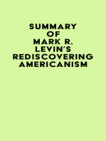 Summary of Mark R. Levin's Rediscovering Americanism
