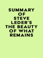 Summary of Steve Leder's The Beauty of What Remains