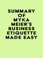 Summary of Myka Meier's Business Etiquette Made Easy