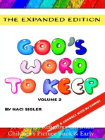 God's Word To Keep - Volume 2: A Colorful Religious Christian Children's Picture Book & Early Reader