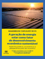 A geração de energia solar como fator de desenvolvimento econômico sustentável: aspectos jurídicos, econômicos e perspectivas para seu incentivo