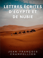 Lettres écrites d'Egypte et de Nubie entre 1828 et 1829: La correspondance de Champollion, découvreur de la Pierre de Rosette