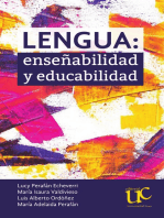 Lengua: Enseñabilidad y educabilidad