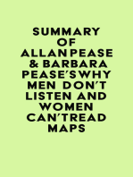 Summary of Allan Pease & Barbara Pease's Why Men Don't Listen and Women Can't Read Maps