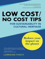 Low Cost/No Cost Tips for Sustainability in Cultural Heritage: Reduce Your Impact on the Planet