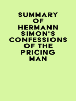 Summary of Hermann Simon's Confessions of the Pricing Man