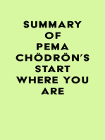 Summary of Pema Chödrön's Start Where You Are