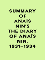 Summary of Anaïs Nin's The Diary of Anaïs Nin, 1931–1934