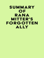 Summary of Rana Mitter's Forgotten Ally