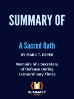 Summary of A Sacred Oath By Mark T. Esper