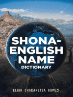 Shona-English Name Dictionary