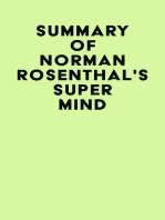 Summary of Norman Rosenthal's Super Mind