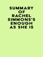 Summary of Rachel Simmons's Enough As She Is
