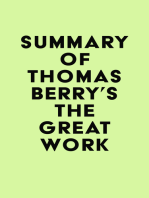 Summary of Thomas Berry's The Great Work