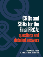 CRQs and SBAs for the Final FRCA: Questions and detailed answers