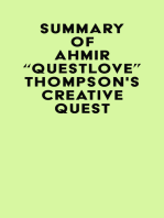 Summary of Ahmir "Questlove" Thompson's Creative Quest