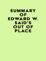 Summary of Edward W. Said's Out of Place