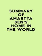 Summary of Amartya Sen's Home in the World