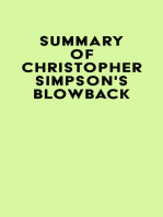 Summary of Christopher Simpson's Blowback