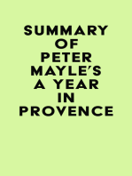 Summary of Peter Mayle's A Year in Provence