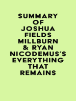 Summary of Joshua Fields Millburn & Ryan Nicodemus's Everything That Remains