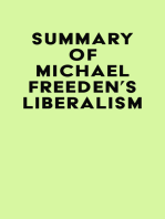 Summary of Michael Freeden's Liberalism