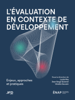 L' EVALUATION EN CONTEXTE DE DEVELOPPEMENT: Enjeux, approches et pratiques