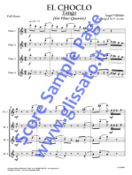 Alto Flute in G part "El Choclo" tango for Flute Quartet