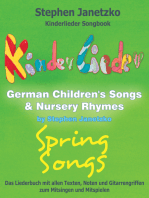 Kinderlieder Songbook - German Children's Songs & Nursery Rhymes - Spring Songs: Das Liederbuch mit allen Texten, Noten und Gitarrengriffen zum Mitsingen und Mitspielen