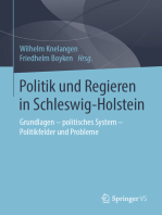 Politik und Regieren in Schleswig-Holstein: Grundlagen - politisches System - Politikfelder und Probleme