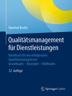 Qualitätsmanagement für Dienstleistungen: Handbuch für ein erfolgreiches Qualitätsmanagement.  Grundlagen – Konzepte – Methoden