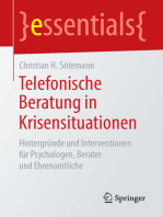 Telefonische Beratung in Krisensituationen: Hintergründe und Interventionen für Psychologen, Berater und Ehrenamtliche