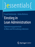 Einstieg in Lean Administration: Optimierungspotentiale in Büro und Verwaltung erkennen