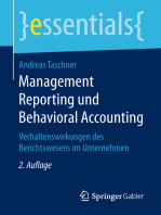 Management Reporting und Behavioral Accounting: Verhaltenswirkungen des Berichtswesens im Unternehmen