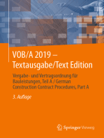 VOB/A 2019 - Textausgabe/Text Edition: Vergabe- und Vertragsordnung für Bauleistungen, Teil A / German Construction Contract Procedures, Part A