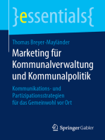 Marketing für Kommunalverwaltung und Kommunalpolitik