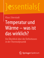 Temperatur und Wärme – was ist das wirklich?: Ein Überblick über die Definitionen in der Thermodynamik