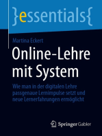 Online-Lehre mit System: Wie man in der digitalen Lehre passgenaue Lernimpulse setzt und neue Lernerfahrungen ermöglicht