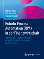 Robotic Process Automation (RPA) in der Finanzwirtschaft: Technologie – Implementierung – Erfolgsfaktoren für Entscheider und Anwender