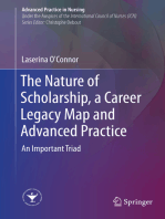 The Nature of Scholarship, a Career Legacy Map and Advanced Practice: An Important Triad