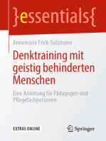 Denktraining mit geistig behinderten Menschen: Eine Anleitung für Pädagogen und Pflegefachpersonen