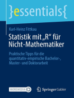 Statistik mit „R“ für Nicht-Mathematiker: Praktische Tipps für die quantitativ-empirische Bachelor-, Master- und Doktorarbeit