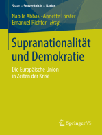 Supranationalität und Demokratie: Die Europäische Union in Zeiten der Krise