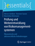 Prüfung und Weiterentwicklung von Risikomanagementsystemen: Ökonomische und aktienrechtliche Anforderungen